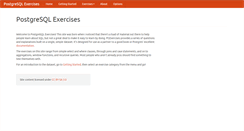 Desktop Screenshot of pgexercises.com