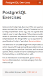 Mobile Screenshot of pgexercises.com