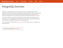 Tablet Screenshot of pgexercises.com